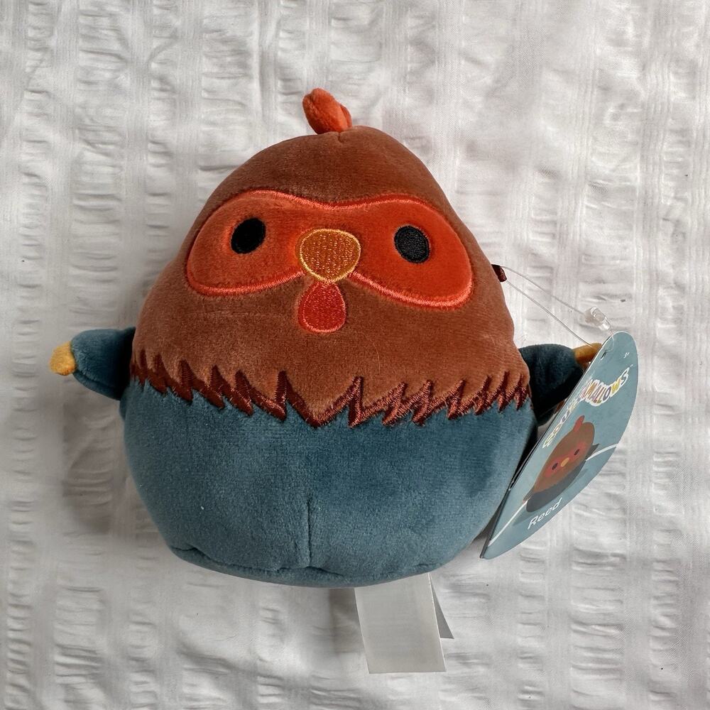 Jazwares Original Squishmallows 5 inch Reed The Red And Blue Rooster Plush New